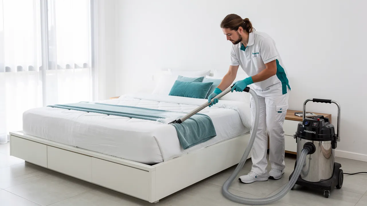 Water-extraction mattress cleaning